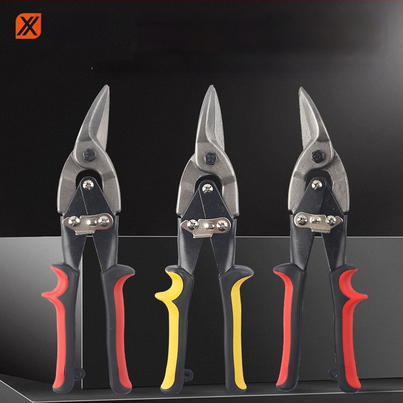 Xinton Priemyselné Viacúčelové Rezné Nožnice na Kov – Tvrdo použiteľné nožnice z nerezovej ocele, na hliníkové dosky a ľahké oceľové konštrukcie