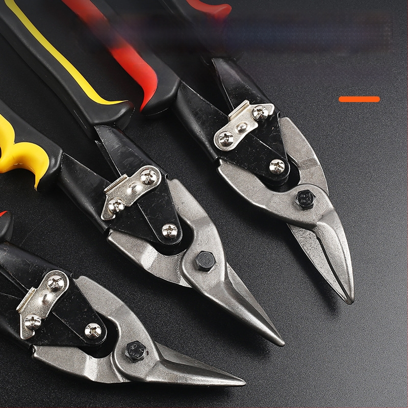 Xinton Priemyselné Viacúčelové Rezné Nožnice na Kov – Tvrdo použiteľné nožnice z nerezovej ocele, na hliníkové dosky a ľahké oceľové konštrukcie