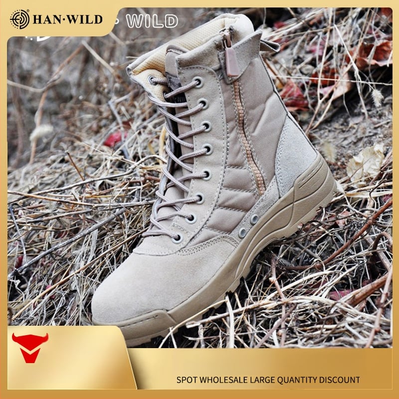 Hanye mikrofiiberist kõrge varbaga taktikalised saapad täiskasvanutele, unisex