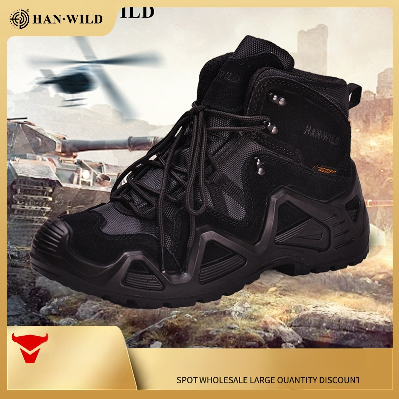 Hanye universālas āra pārgājienu kurpes — ultra vieglas vidēja augstuma taktiskās kurpes, elpojošas