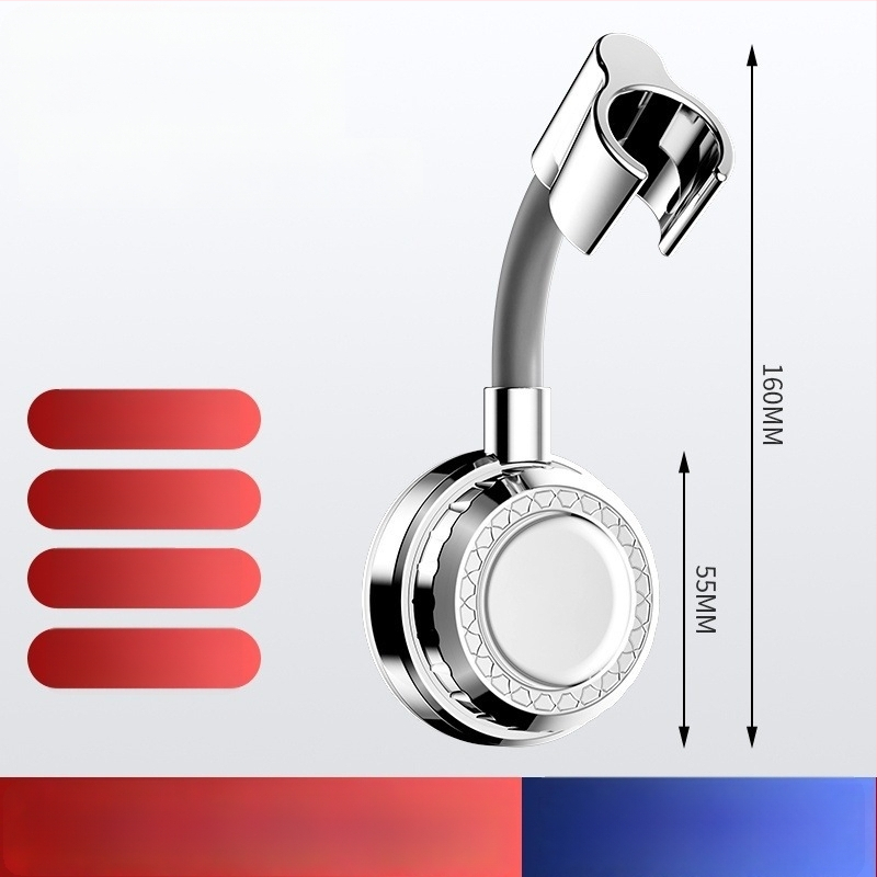 Dušo galvos laikiklis su lipniu montavimu, nerūdijantis plienas, be gręžimo, naujas Kinijos stilius