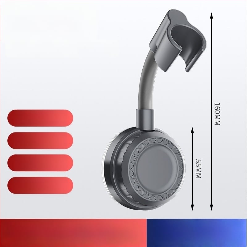 Dušo galvos laikiklis su lipniu montavimu, nerūdijantis plienas, be gręžimo, naujas Kinijos stilius