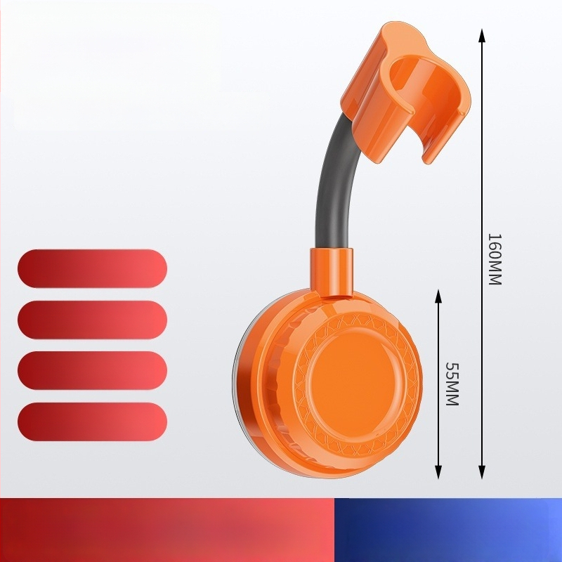 Dušo galvos laikiklis su lipniu montavimu, nerūdijantis plienas, be gręžimo, naujas Kinijos stilius