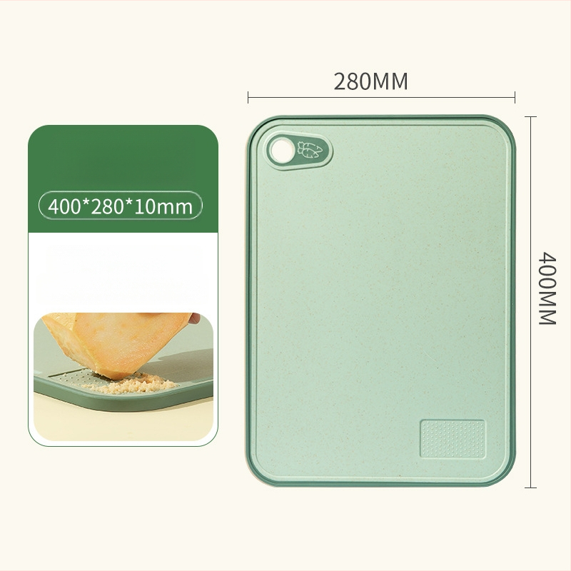 Double Gun lõikelaud – kahekülgse, nisuõledest valmistatud, beebitoitumise ja puuviljade lõikamiseks