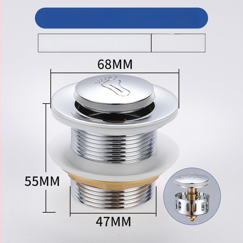 Messingist vannivool pop-up mehhanismiga (bounce tüüp), Briti stiilis avamine, mudel: vannivool, kaasaegne minimalistlik disain