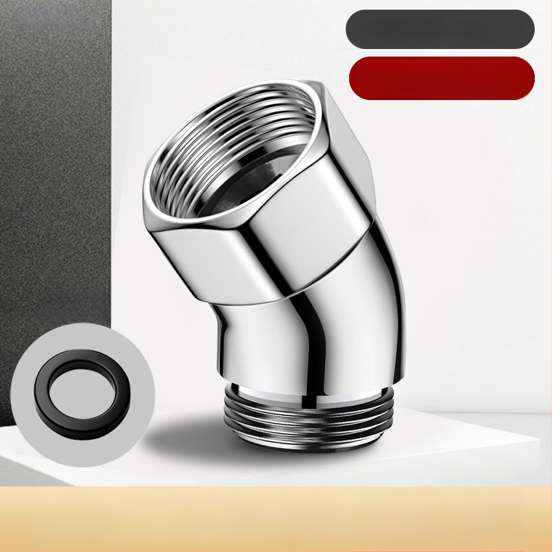 Dušas galvas leņķa regulators — 135° leņķis, 4 punktu regulējams savienotājs, nerūsējošais tērauds, Boonen