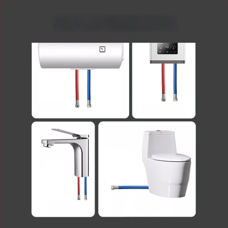 304 nerūdijančio plieno banginis vandens žarna su PVC danga, stora, sprogimo atspari ir apsauganti nuo nudegimų karštam ir šaltam vandeniui