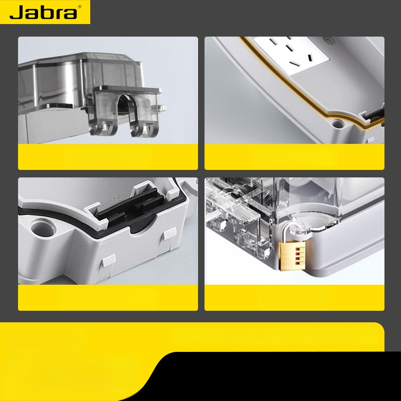 Išorinis vandeniui atsparus kištukinis lizdas su jungikliu, 16A, sieninis montavimas, 3C sertifikatas, įtampa 50–440V