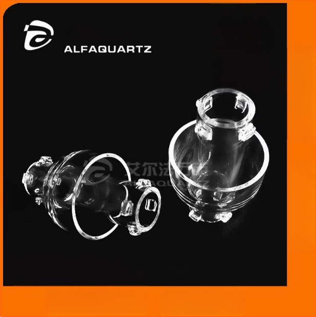 Kvarcinio stiklo izoliatorius-reaktorius, atsparus aukštai temperatūrai, aukšto grynumo puslaidininkis, Elfa Quartz