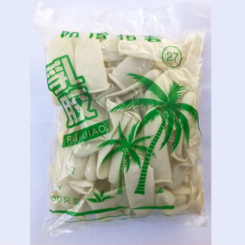 Lateksist sõrmetõke, libisemiskindel tekstuur, paksendatud disain, 100 tk pakend