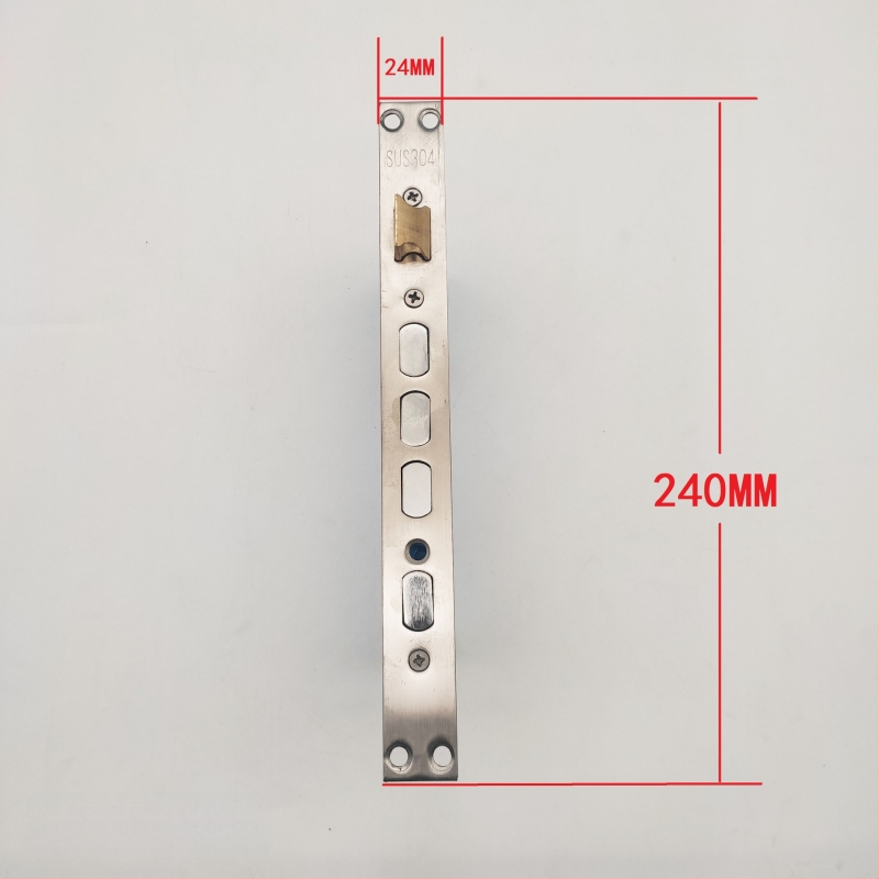 Apsauginių durų rankenos užrakinimo korpusas — dvigubo gyvo užrakto korpusas, modelis 8518, medžiaga: geležis + nerūdijantis plienas, svoris 650 g, šiuolaikinio minimalistinio stiliaus