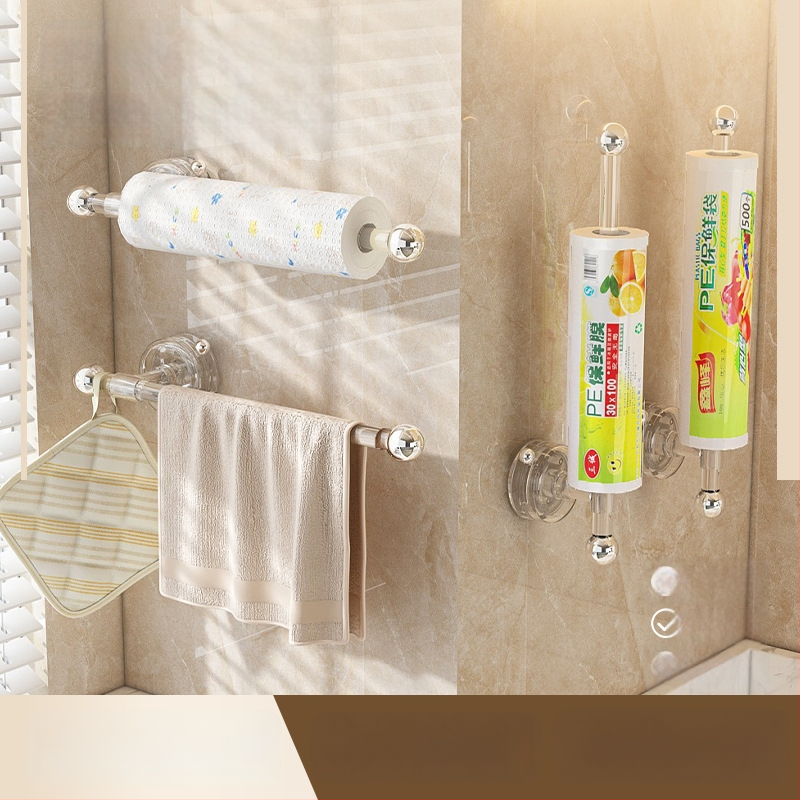 Virtuvės sieninis laikiklis su siurbimo funkcija, skirtas servetėlėms ir rulonams, montavimas prie sienos be gręžimo (Medžiaga: Plastikas; Prekės ženklas: Matsumoto; Privatūs ženklai: Taip; Stilius: Light Luxury; Pakuotė: 35 vnt.)