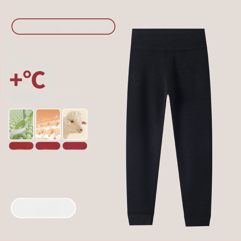 Vaikų terminis komplektas su aukštu kaklu – unisex viršus ir apatiniai, Lyocell mišinys, storesnis šilumos palaikymas, skirtas rudeniui ir žiemai