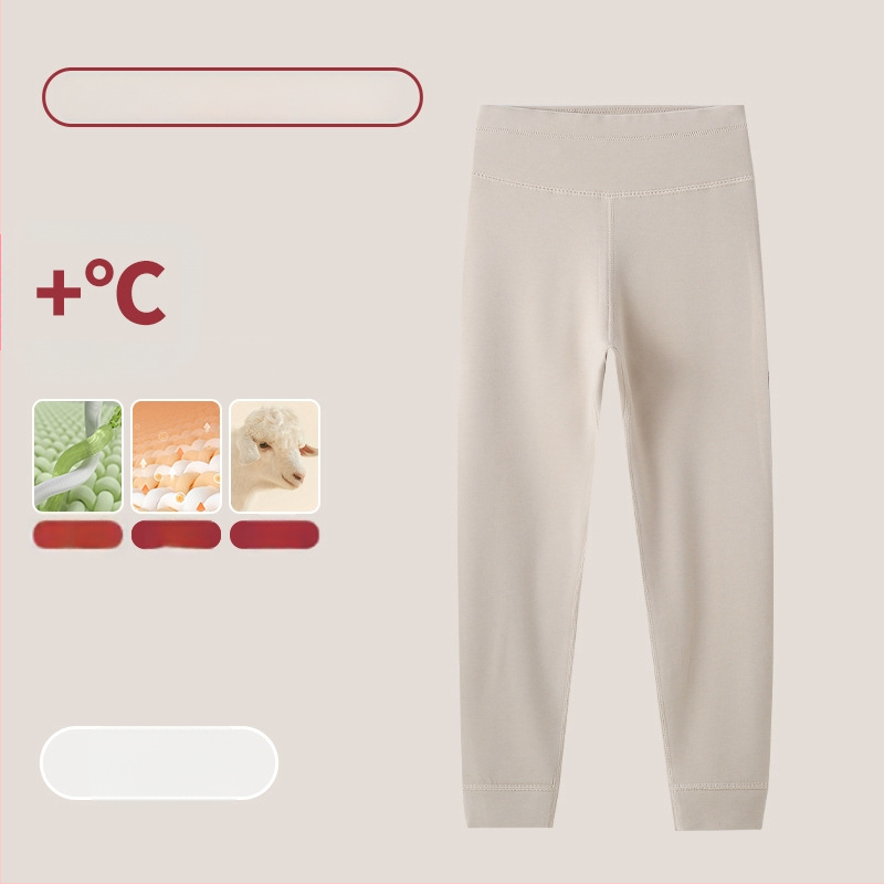 Vaikų terminis komplektas su aukštu kaklu – unisex viršus ir apatiniai, Lyocell mišinys, storesnis šilumos palaikymas, skirtas rudeniui ir žiemai