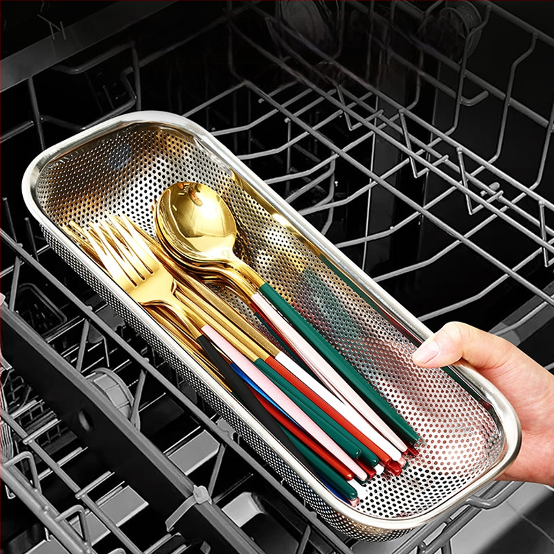 201 nerūsējošā tērauda uzglabāšanas grozs ar nosusināšanas plauktiņu dezinfekcijas skapim