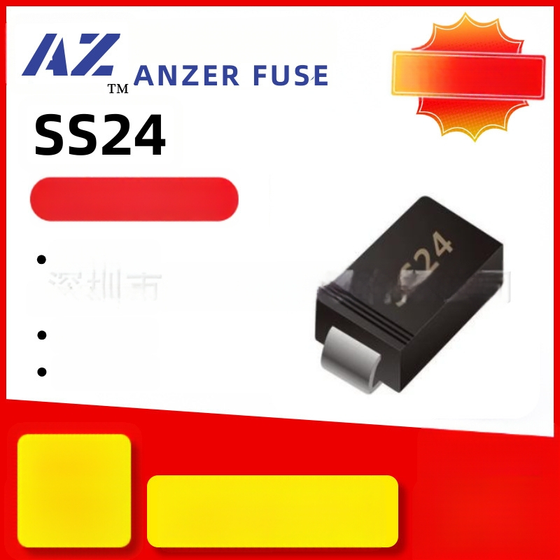 Schottky diodas, SMD, SS24/SK24, 2A/40V, SMA/SMAF/SMB pakuotė