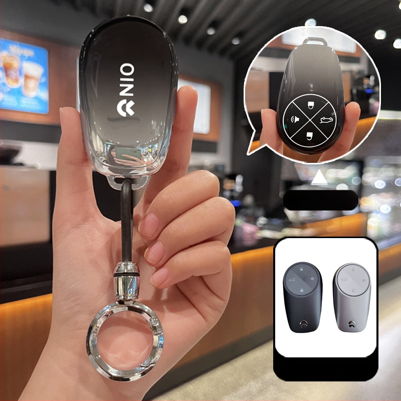 NIO võtmeümbris ET7/ET5/ES7/EC7 — TPU, gradientne nuppude stiil, kõrgekvaliteediline disain, ühilduv ES6/ES8/EC6