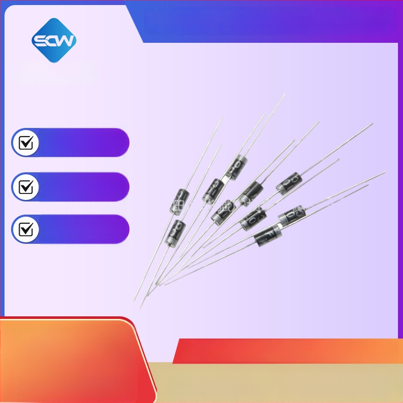 Tvirtinimo dioda XKETE DO-41, kelių modelių šeima (1N4001/4004/4007, 1N4937, 1N5817/5819) 3C skaitmeninėms taikymoms