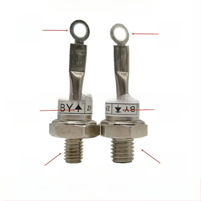 ZP10A / 2CZ10A 1000–1200 V spiralinis silicijinis rektilizacijos diodas – Shinohama, elektros programoms