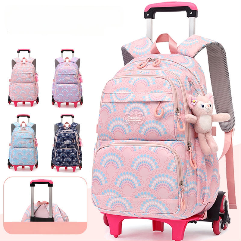 Natural Fish Atskirti Mokyklos Kuprinė Mergaitei, Modelis 5159, Dryžotas Oxford Audinys su Poliesterio Pamušalu, Atspari Dilimui, Apsauga Nuo Vagių, Žemės Drebėjimo Atsparumas