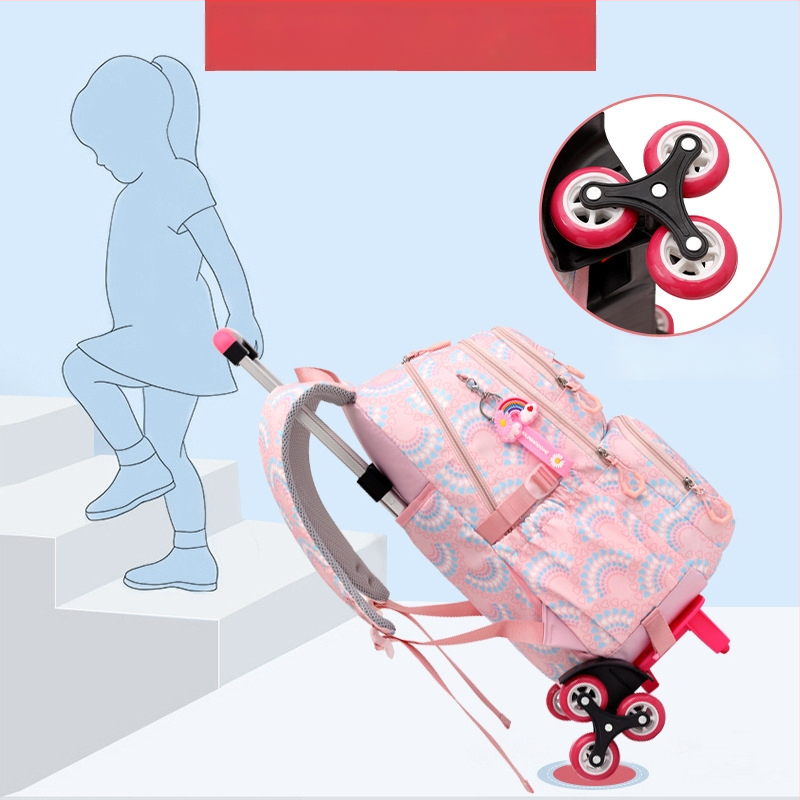 Natural Fish Atskirti Mokyklos Kuprinė Mergaitei, Modelis 5159, Dryžotas Oxford Audinys su Poliesterio Pamušalu, Atspari Dilimui, Apsauga Nuo Vagių, Žemės Drebėjimo Atsparumas