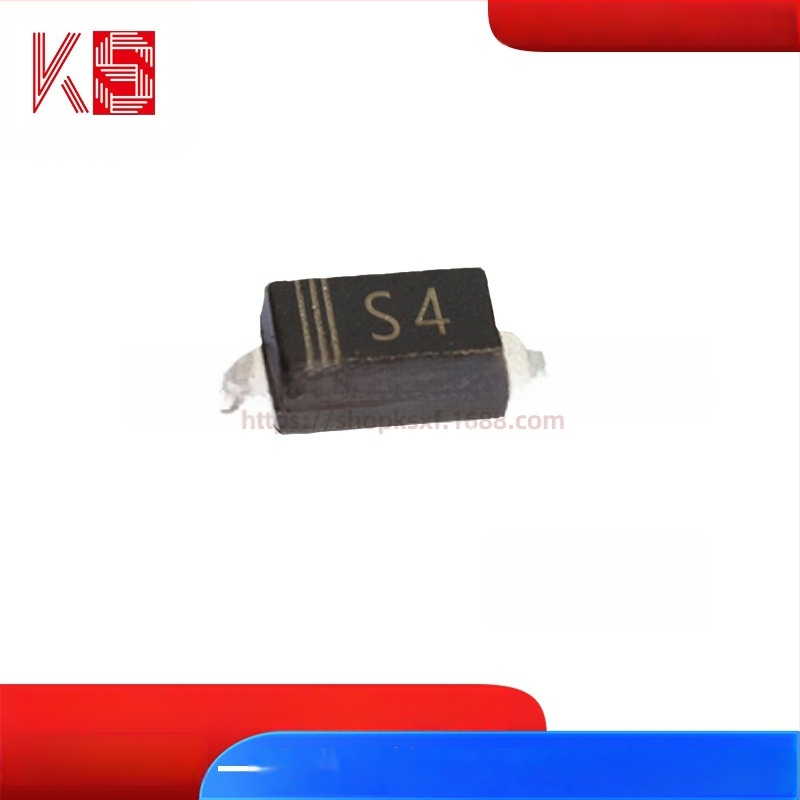 Šotkinė dioda 1N5819W, SOD-123 pakuotė, SMD, Silk Screen S4 ženklas