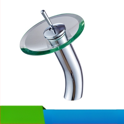 Vask-klaasist vannitoakraan krioklilaadse, ühe avaga segisti, mudel KSL-1010, 0–85°C, 1–10 bar, keramikakassett