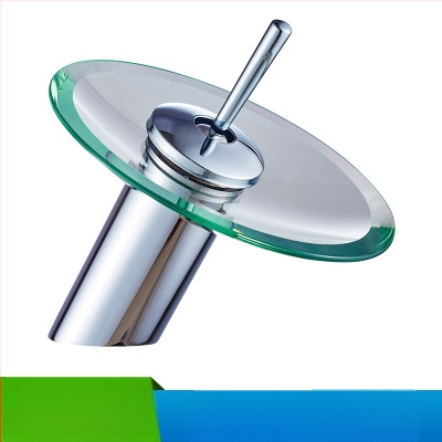 Vask-klaasist vannitoakraan krioklilaadse, ühe avaga segisti, mudel KSL-1010, 0–85°C, 1–10 bar, keramikakassett