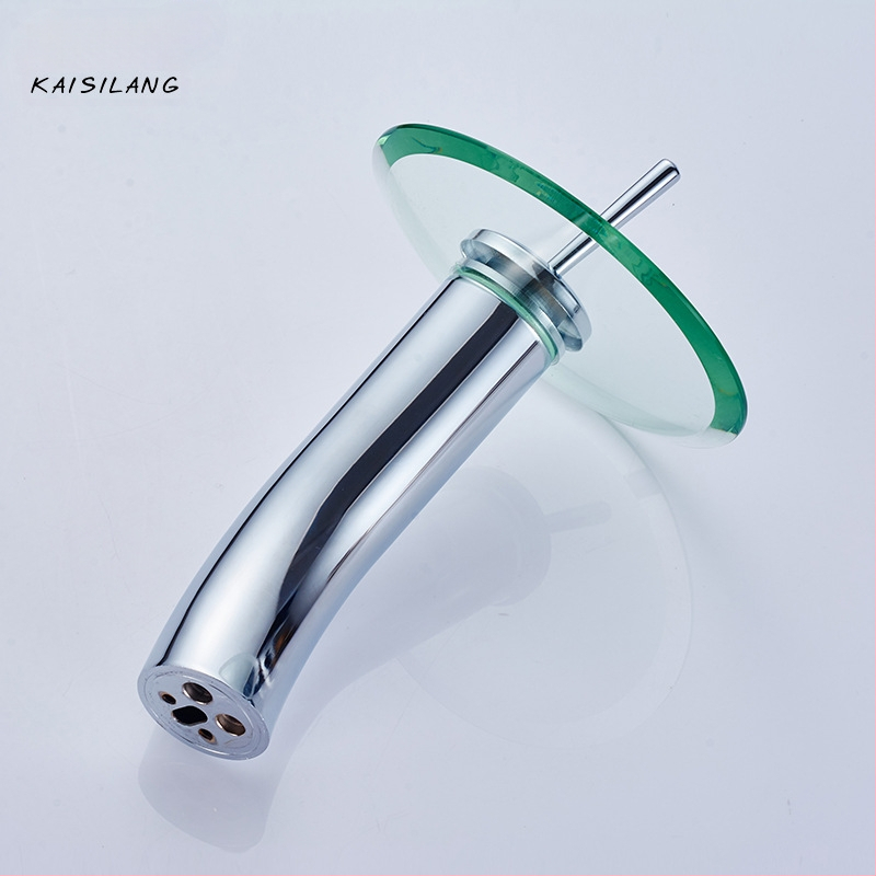 Vask-klaasist vannitoakraan krioklilaadse, ühe avaga segisti, mudel KSL-1010, 0–85°C, 1–10 bar, keramikakassett