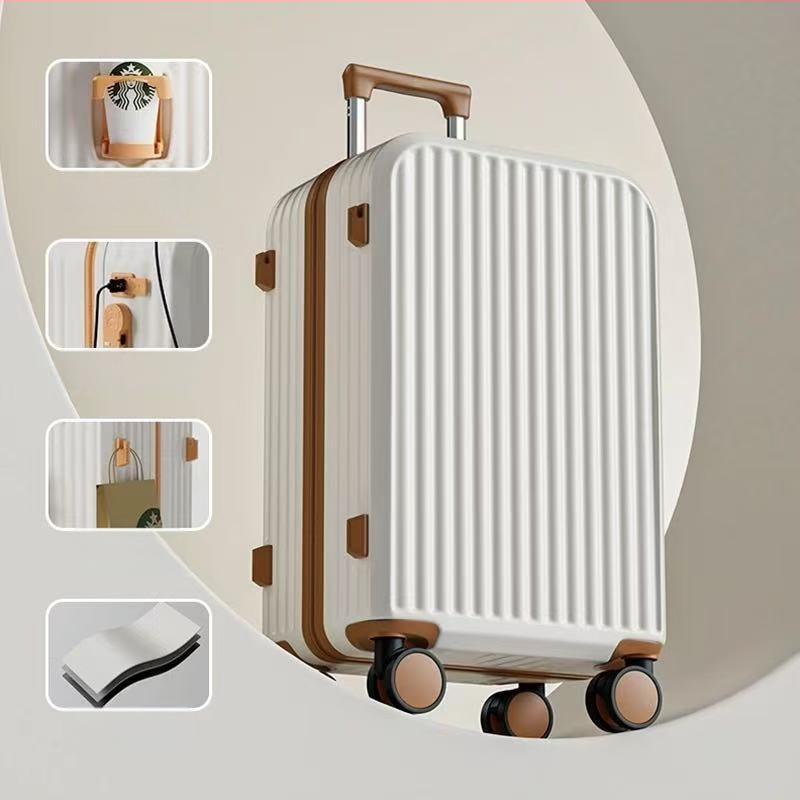 Unisex reisikohver ABS+PC, tõmblukuga avamine, universaalsed rattad, tavaline kombineeritud lukustus, Oxford vooder