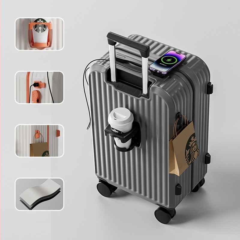 Unisex reisikohver ABS+PC, tõmblukuga avamine, universaalsed rattad, tavaline kombineeritud lukustus, Oxford vooder