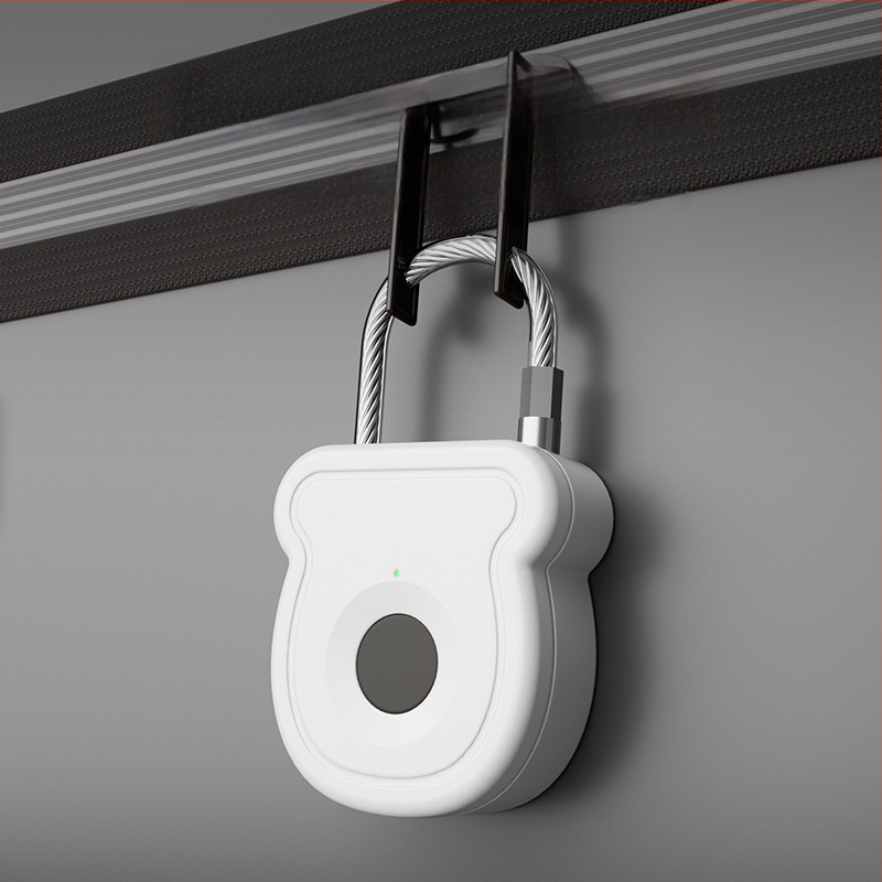 Pirštų atspaudų užraktas, G tipas, FUJIAFU, ABS+ plieno virvė, tinkamas kuprinėms, spintoms ir krepšiams