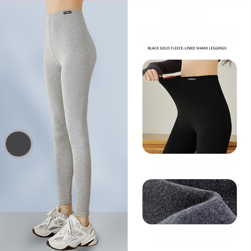 All-in-One kelnes iš viskozės pluošto, vertikalios juostelės, iki kulkšnies ilgis, ekstra stora, šilta