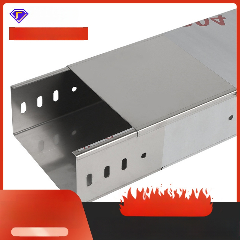 Silpnųjų srovių kabelių kanalas, cinkuotas, ugniai atsparus, perforuotas, pritaikytas pramonės pastatams ir komerciniams objektams