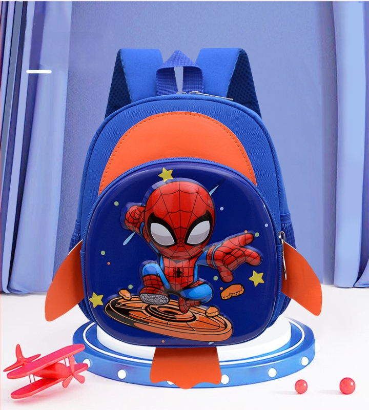 Laste koolikott poissile, nailon, koormust vähendav, lapsele sõbralik ja armas stiil, kaarjatud õlarihmad, sobib lasteaeda