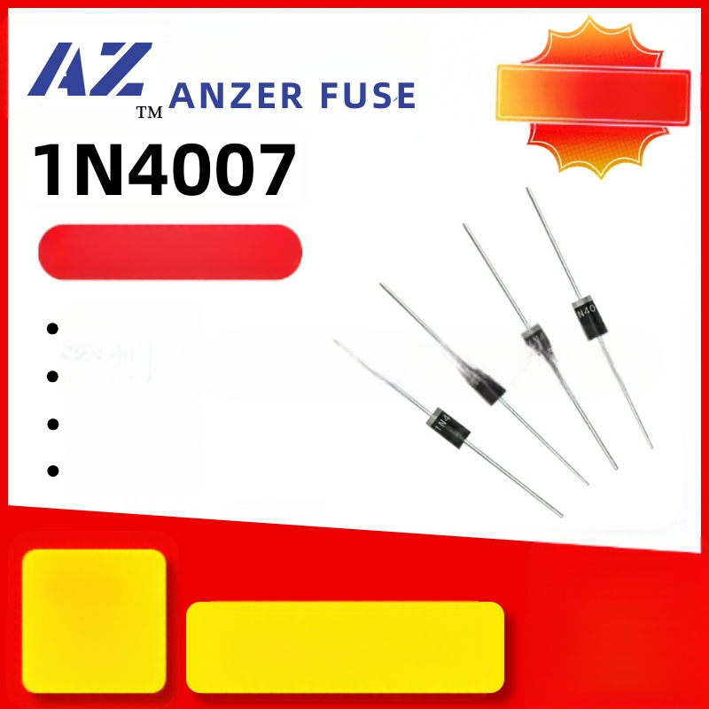 Dioda 1N4007M71A1000Vdo-41 Plug-In lyginamoji dioda, greitas atkūrimas, silicijus