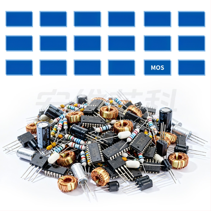 Elektroninių komponentų BOM užsakymas: rezistoriai, kondensatoriai, tranzistoriai; prekės ženklai: Yageo, Fenghua, Huosheng, Aihua, Changjing; įtampa: 1–10k