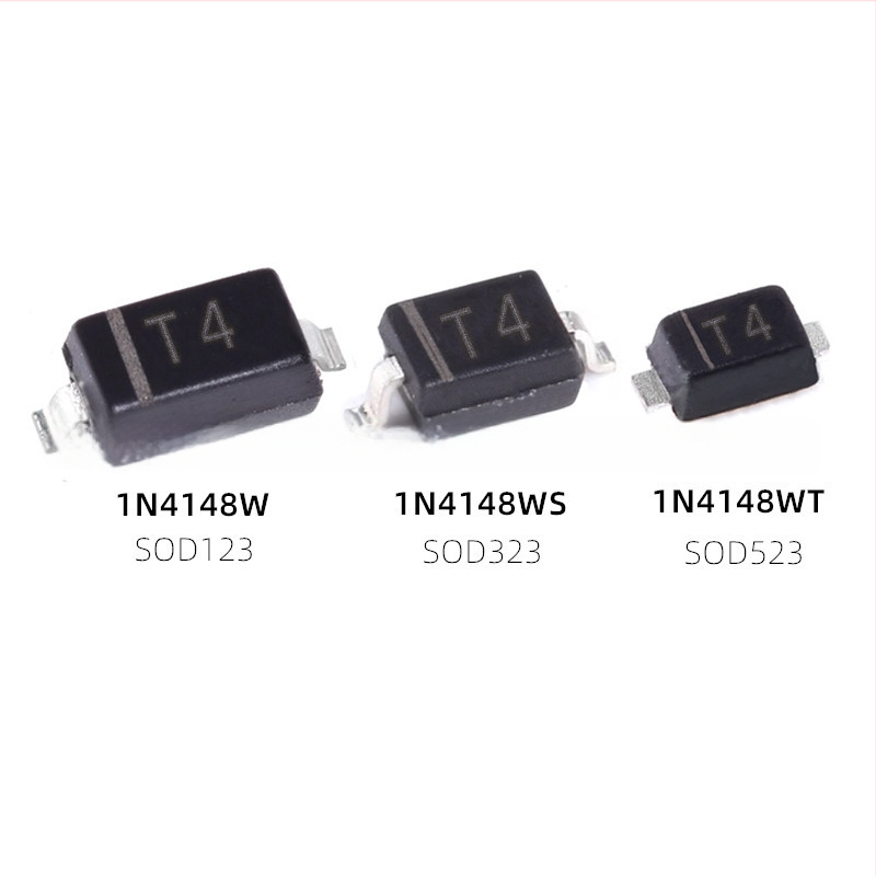 SMD lülituse dioda 1N4148W/WS/WT, SOD123/323/523 pakendites, Xkete bränd, universaalne rakendus