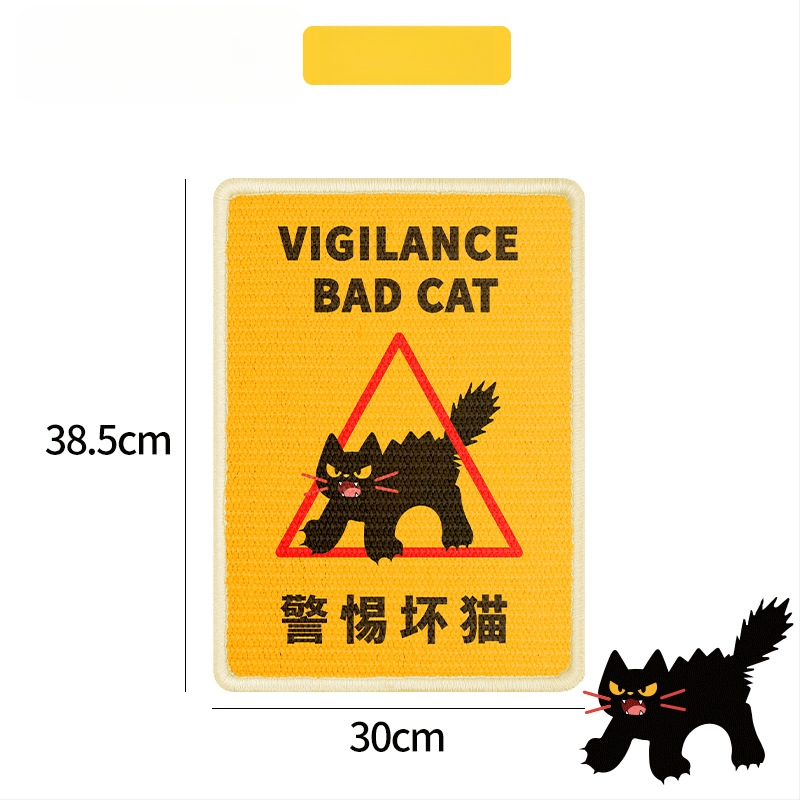 Katės įbrėžimų lenta – vertikalus sienos montavimas, iš sisalo, 40 vnt. dėžėje, nacionalinės tendencijos stilius