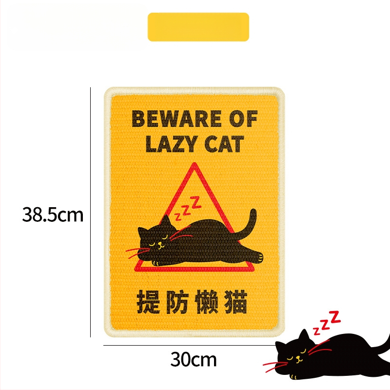 Katės įbrėžimų lenta – vertikalus sienos montavimas, iš sisalo, 40 vnt. dėžėje, nacionalinės tendencijos stilius