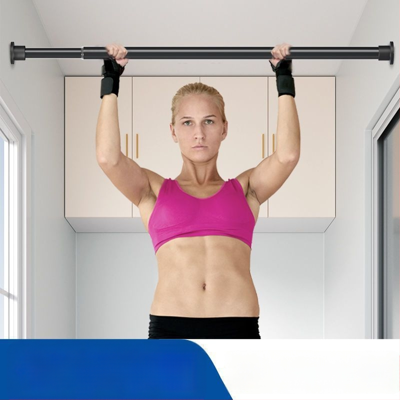 Be gręžimo teleskopinė drabužių lazda balkono ir vonios patalpoms, plastikinė vidinė džiovinimo lazda, šiuolaikiškas stilius