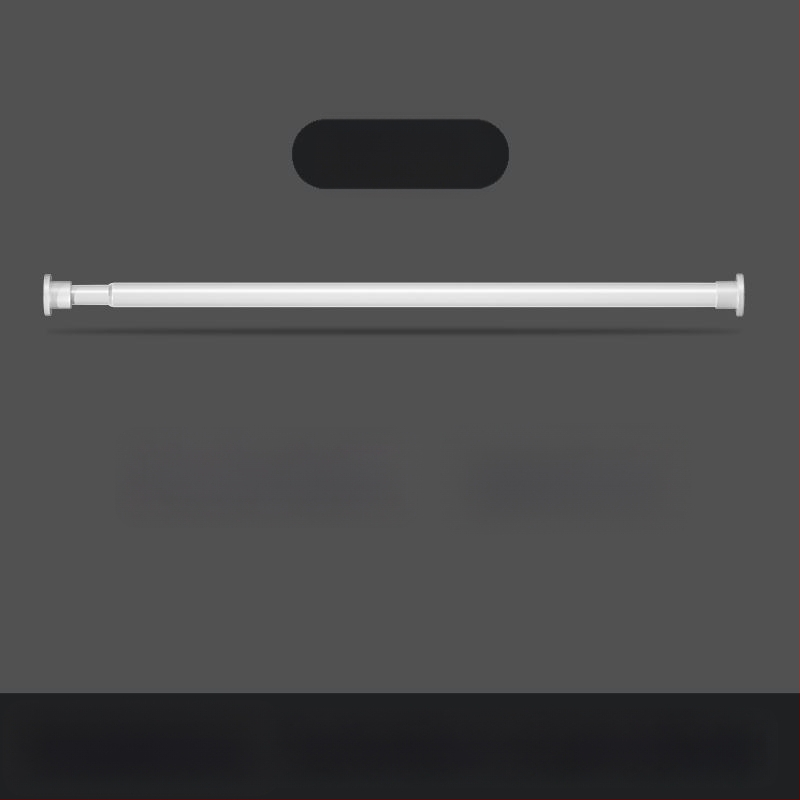 Be gręžimo teleskopinė drabužių lazda balkono ir vonios patalpoms, plastikinė vidinė džiovinimo lazda, šiuolaikiškas stilius