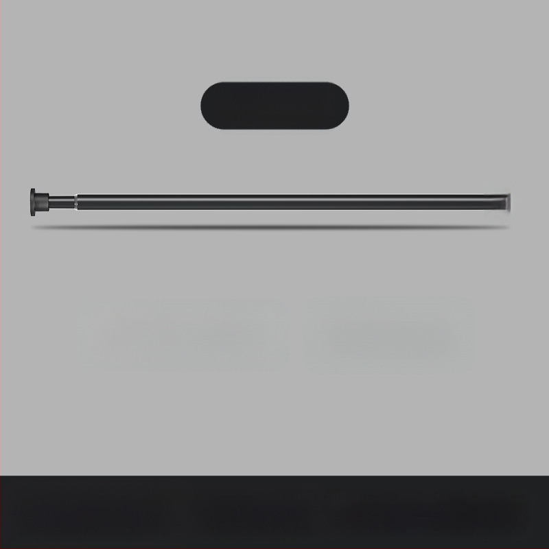 Be gręžimo teleskopinė drabužių lazda balkono ir vonios patalpoms, plastikinė vidinė džiovinimo lazda, šiuolaikiškas stilius