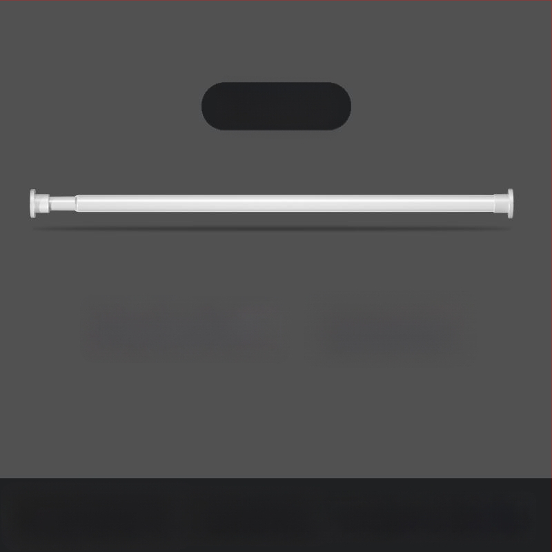 Be gręžimo teleskopinė drabužių lazda balkono ir vonios patalpoms, plastikinė vidinė džiovinimo lazda, šiuolaikiškas stilius