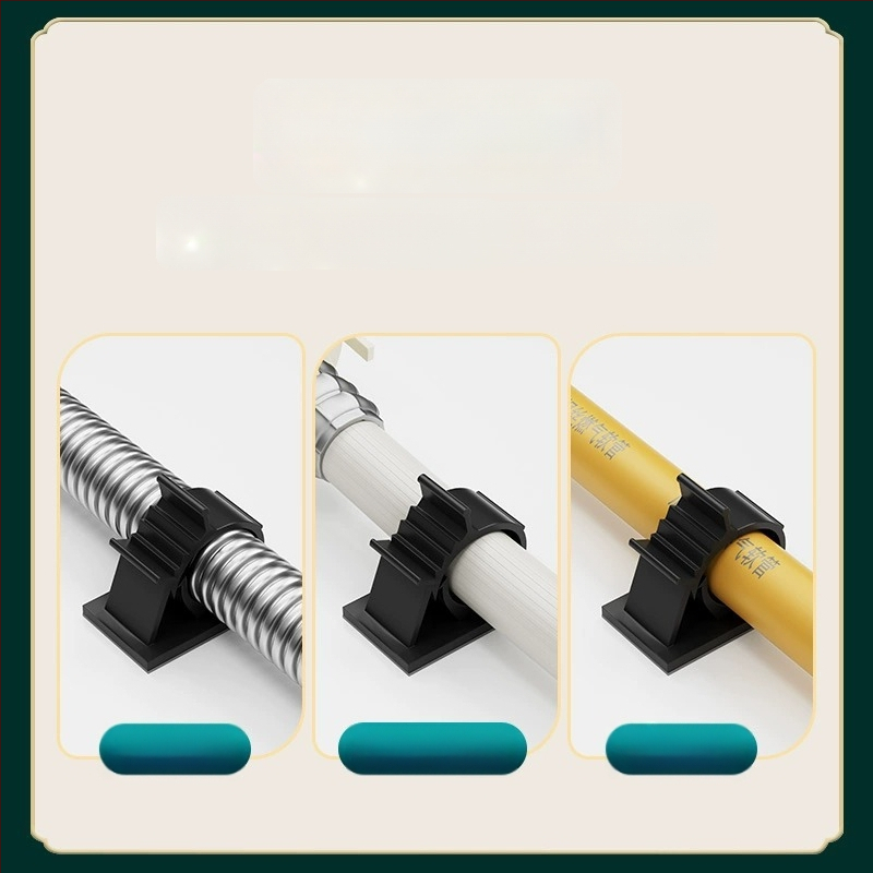 Pašlīmējošs cauruļu stiprinājums ūdens caurulēm un notekām — Be urbšanas uzstādīšana, Modelis: Fixed pipe clamp, Preces kods: Gdgka-1, Materiāls: PVC, Ražošana: Regular Fit, Zīmols: Neck strength