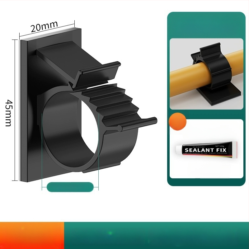 Pašlīmējošs cauruļu stiprinājums ūdens caurulēm un notekām — Be urbšanas uzstādīšana, Modelis: Fixed pipe clamp, Preces kods: Gdgka-1, Materiāls: PVC, Ražošana: Regular Fit, Zīmols: Neck strength