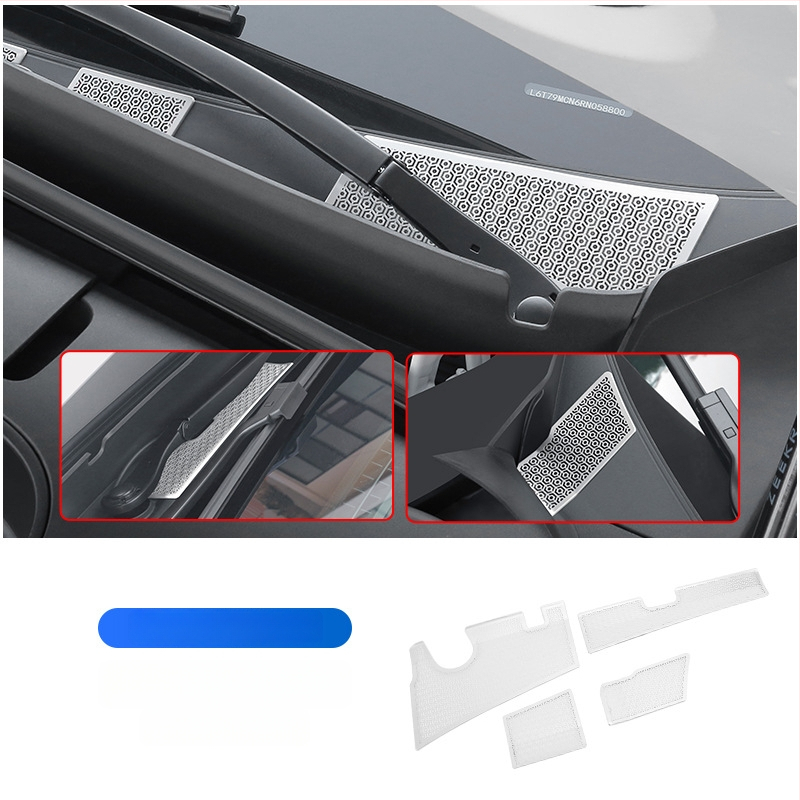 Roostevabast terasest esikaitse ja putukavõrk Zeekr 7X mootoriboksi kaitseks