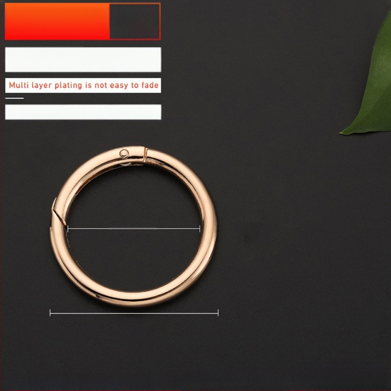 Maišų metalo aksesuarai – model BG-19, prekės ženklas Sufeng, spyruoklinis žiedas iš cinko lydinio, personalizavimas galimas