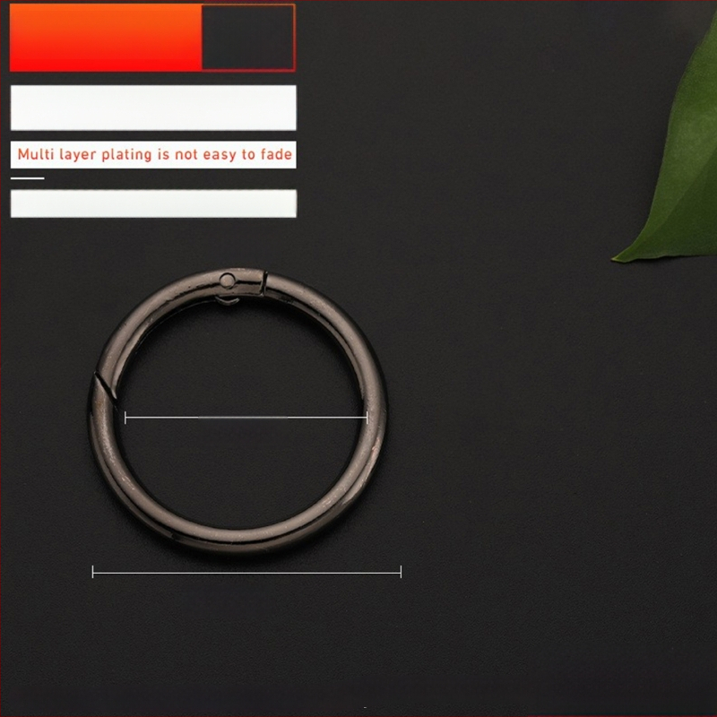 Maišų metalo aksesuarai – model BG-19, prekės ženklas Sufeng, spyruoklinis žiedas iš cinko lydinio, personalizavimas galimas