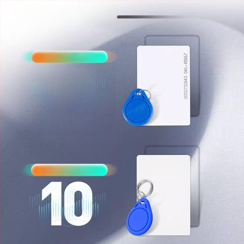 ICID prieigos kontrolėi skirtas kortelių skaitytuvas, dviejų dažnių, USB be vairuotojo, kortų išdavimų modulis (Jutiklio atstumas 1–5; Skaitymo laikas 0.5; Saugojimo talpa 1024)